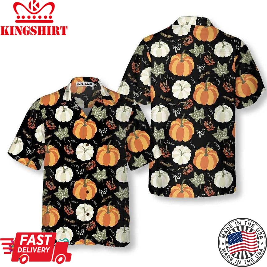 Fall Pumpkin Thanksgiving Hawaiian Shirt, Funny Thanksgiving Shirt, Unique Thanksgiving Gift Ideas