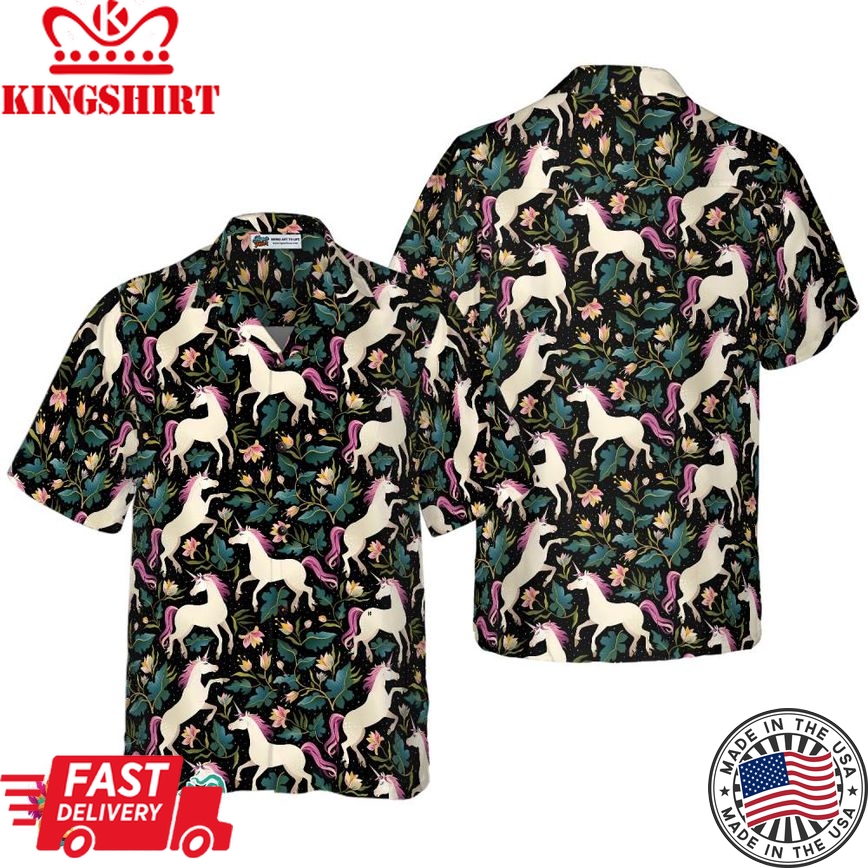 Fantasy Unicorns Hawaiian Shirt