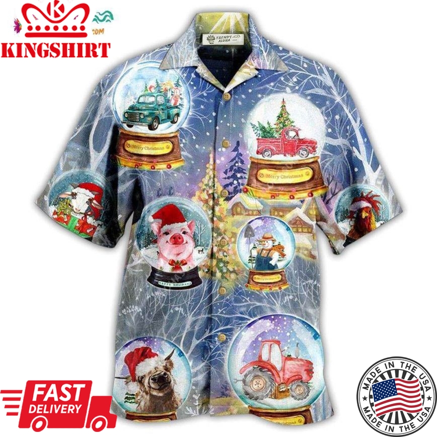 Farm Xmas Funny Global Hawaiian Shirt