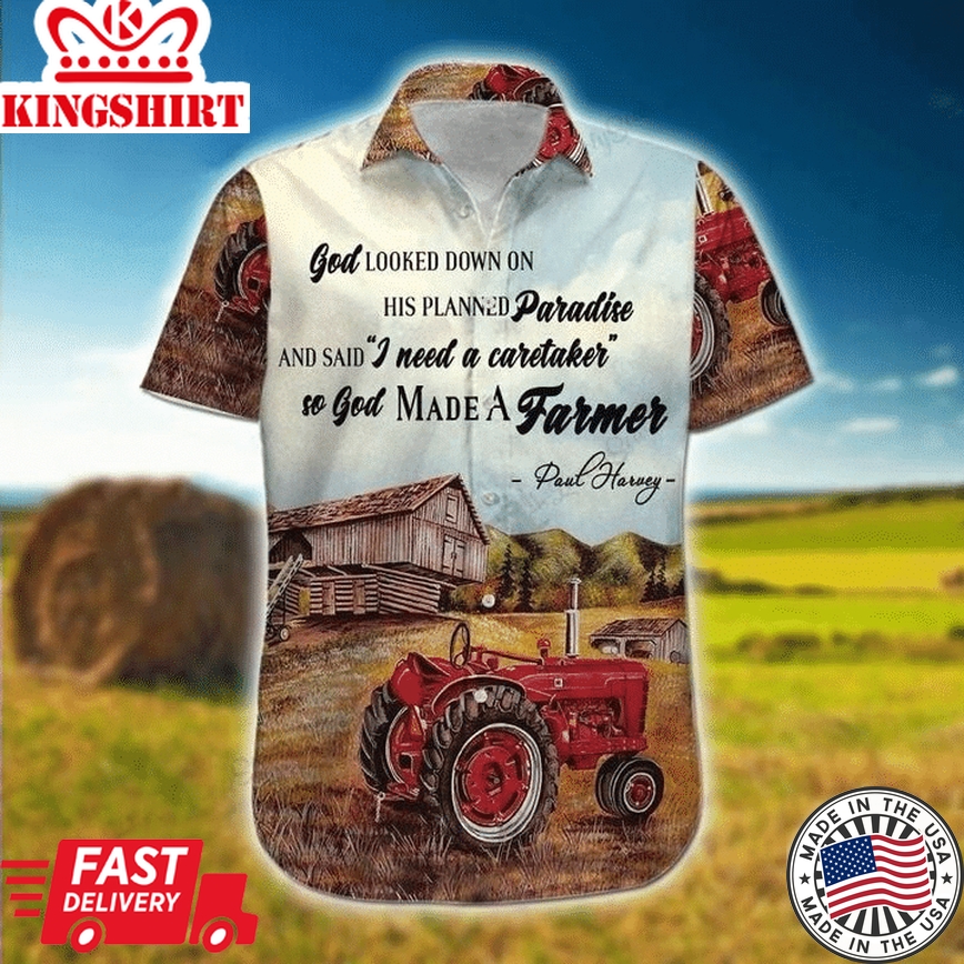 Farmer God And Truck Hawaiian Shirt