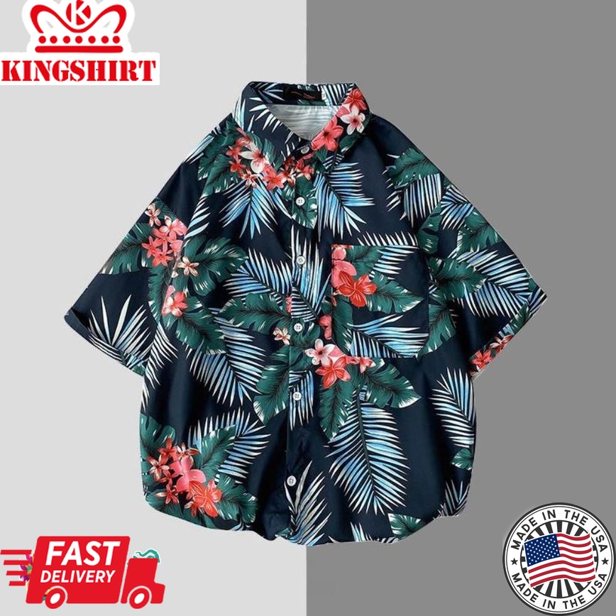 Fashionable Trending Hawaiian Shirts Hawaiian Shirt All-Match Retro Clothing