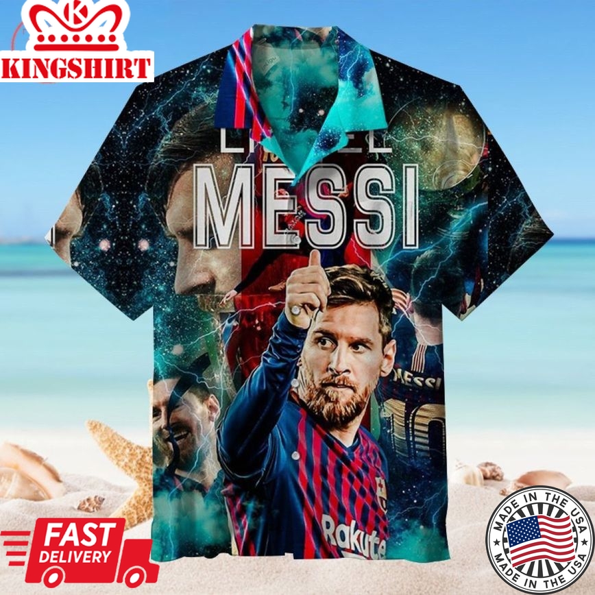 Fc Barcelona Lionel Messi Memorial Trendy Hawaiian Shirt Aloha Shirt