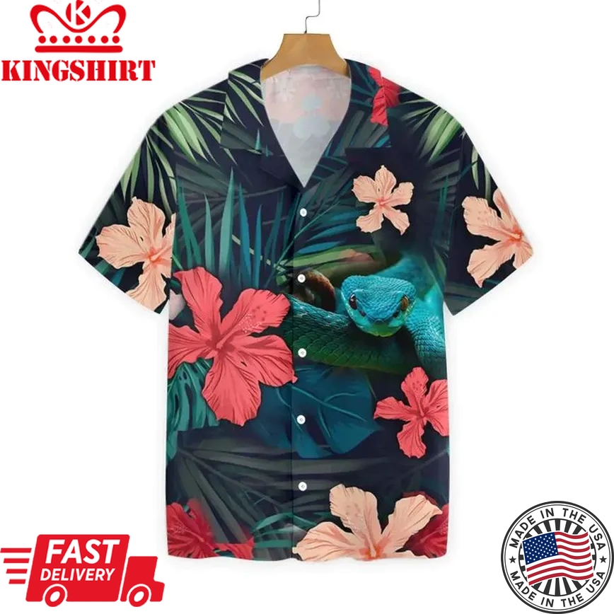 Felacia Tropical Snake Trendy Hawaiian Shirt Summer Gifts