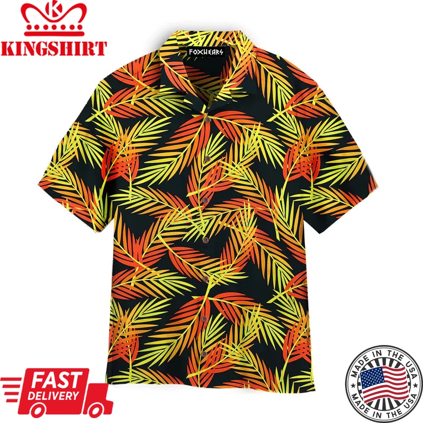 Fern Leaves Seamless Trendy Hawaiian Shirt For Aloha Shirt