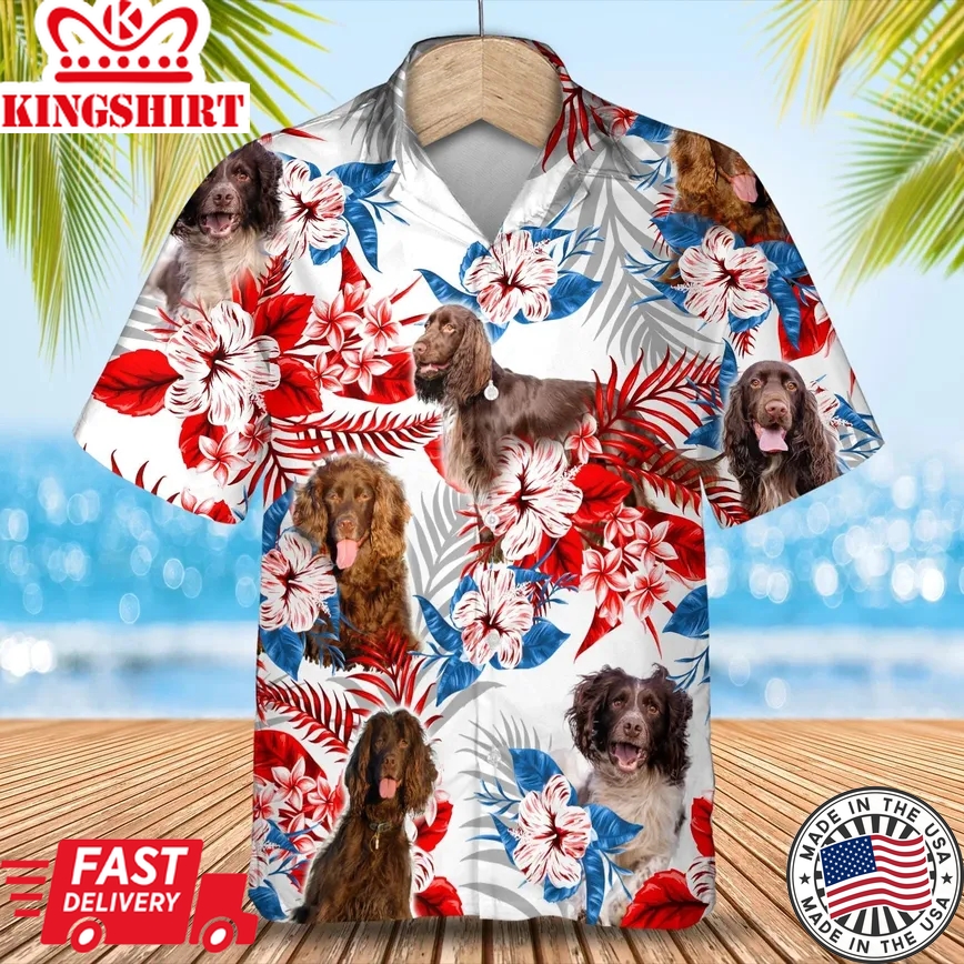 Field Spaniel Trendy Hawaiian Shirt Gift For Summer, Summer Aloha Shirt, Trendy Hawaiian Shirt For Men And Women