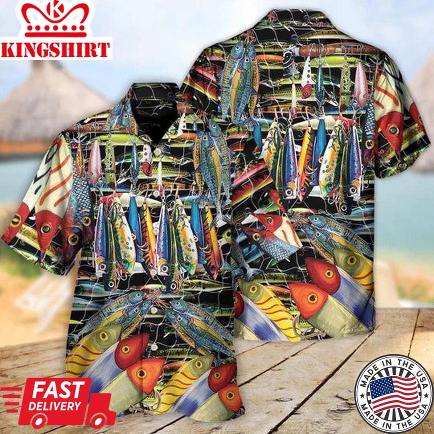 Fishing A Little Bait Catches A Big Fish - Hawaiian Shirt