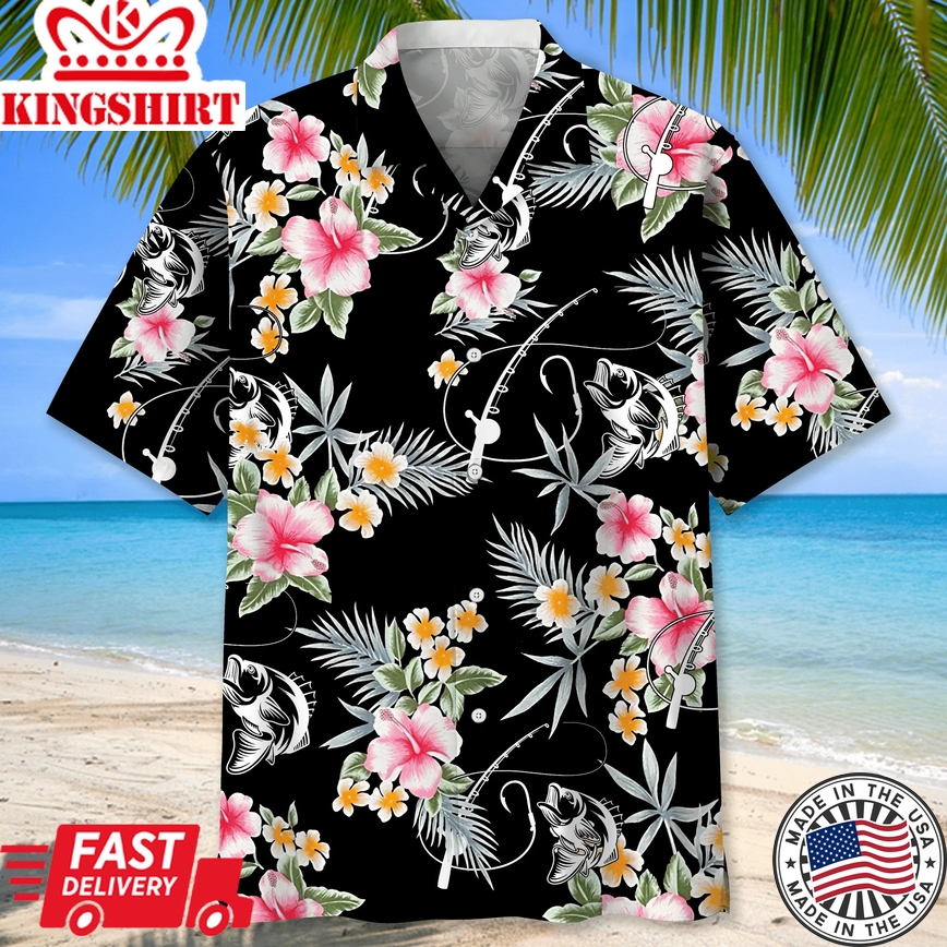 Fishing Beach Nature Trendy Hawaiian Shirt For Men, Fishing Shirt, Gift For Fishing Lover