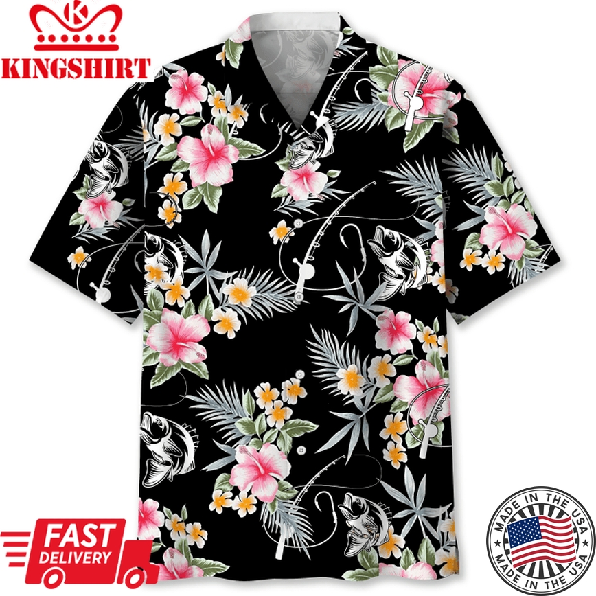 Fishing Flower Hawaii Shirt