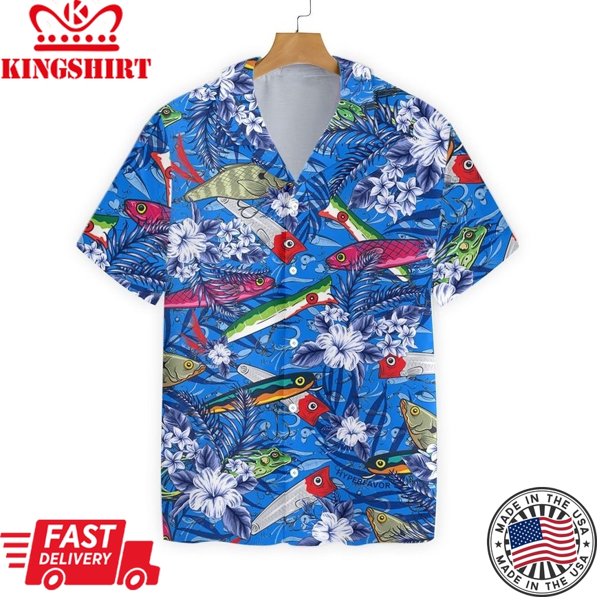 Fishing Hawaiian Shirt Where Is The Fish Fish Lure Hawaii Shirt