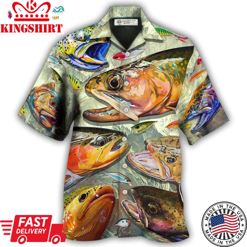 Fishing Is My Life Art Style Hawaiian Shirt