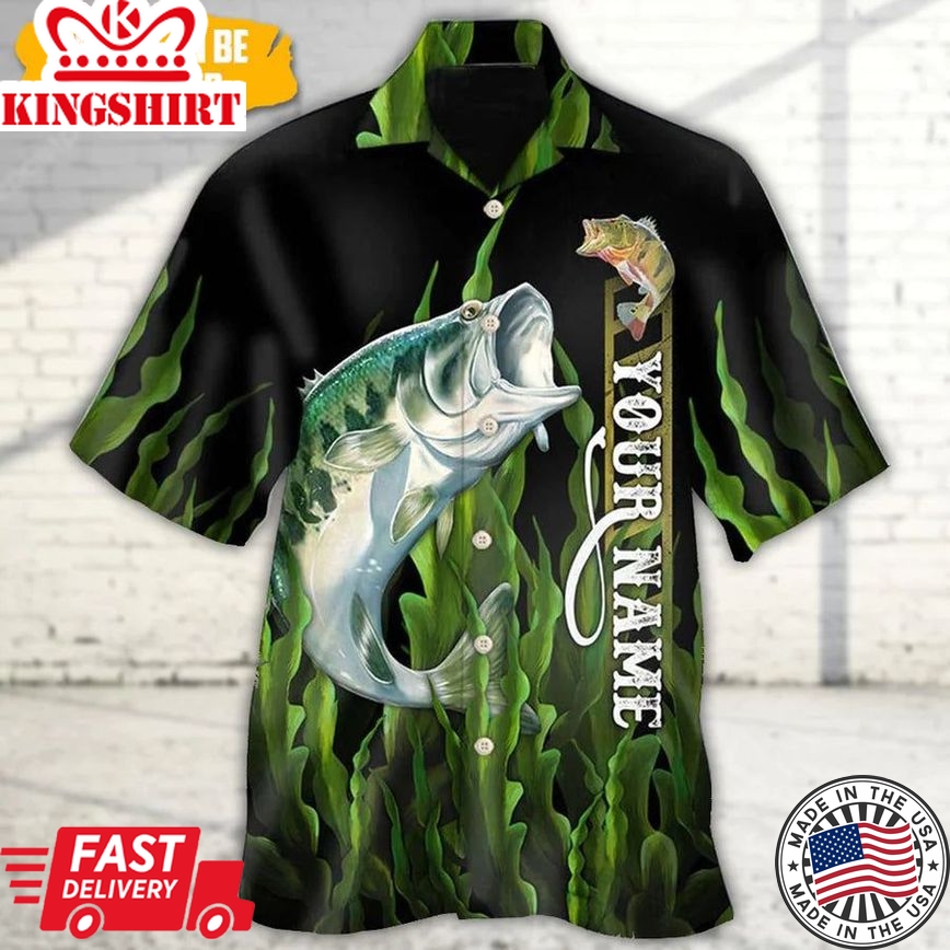 Fishing Largemouth Bass Fishing Personalized Hawaiian Shirt