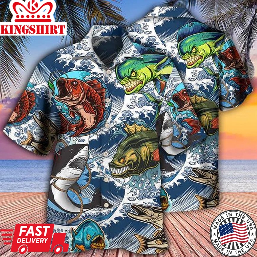 Fishing Passion Hawaiian Shirt - Fishing Is My Life Edition