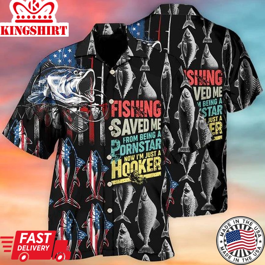 Fishing Saved Me - Hawaiian Shirt