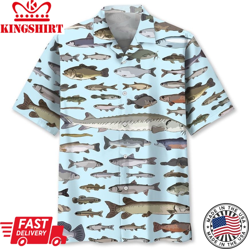 Fishing Stype Trendy Hawaiian Shirt