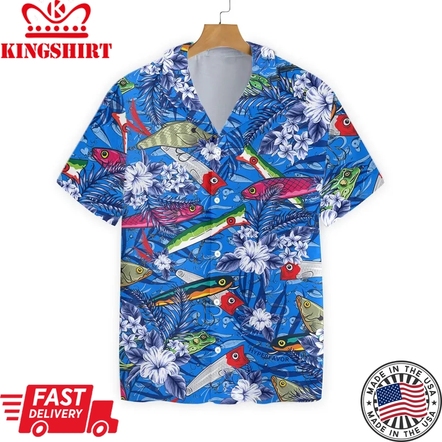 Fishing Trendy Hawaiian Shirt Fishing Aloha Shirt Where Is The Fish Fish Lure Hawaii Shirt