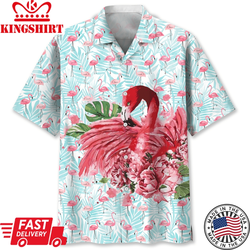 Fla Pink Trendy Hawaiian Shirt