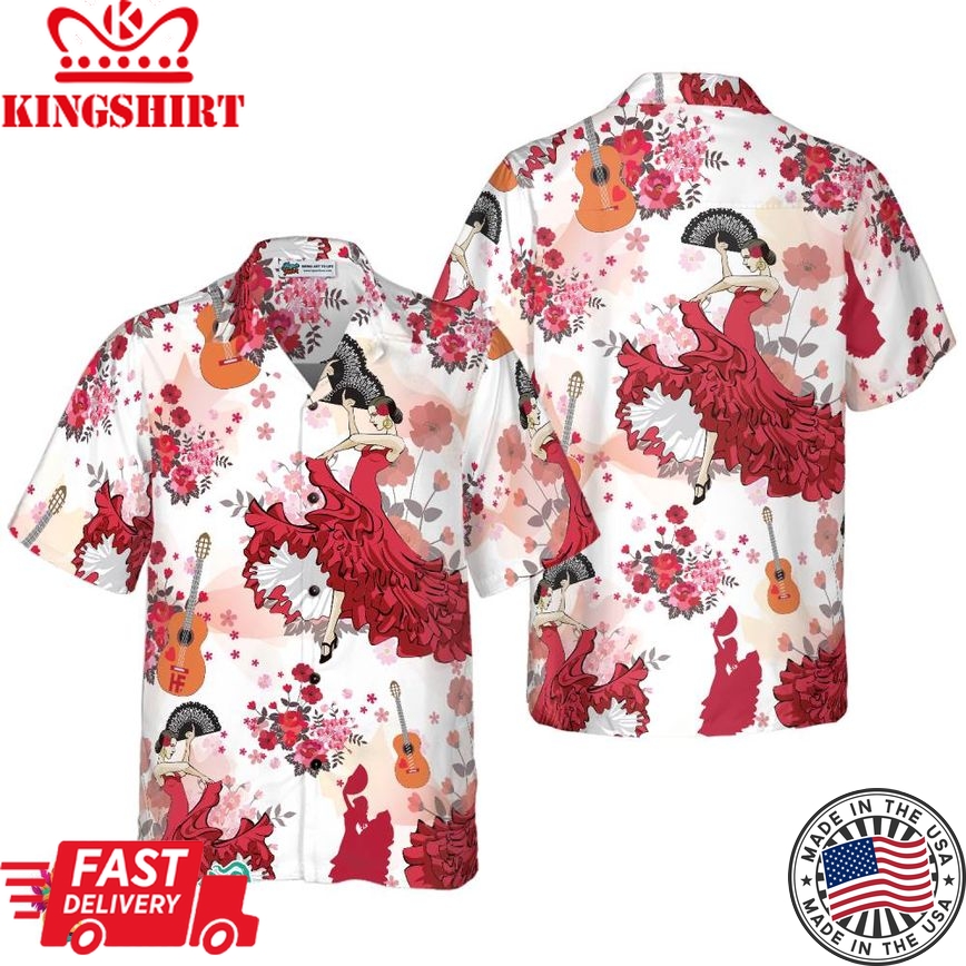 Flamenco Dancing Hawaiian Shirt