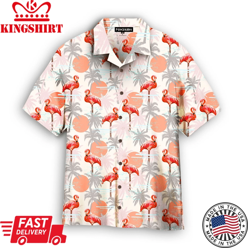 Flamingo Floral Summer Trendy Hawaiian Shirt For Aloha Shirt