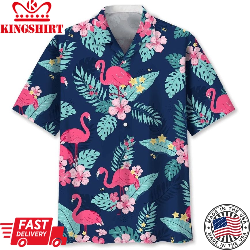 Flamingo Nature Trendy Hawaiian Shirt