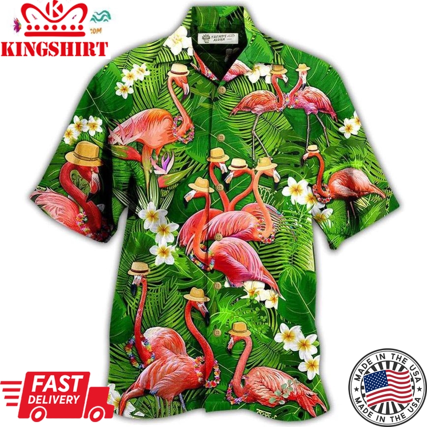 Flamingo Stand Tall And Be Fabulous Hawaiian Shirt