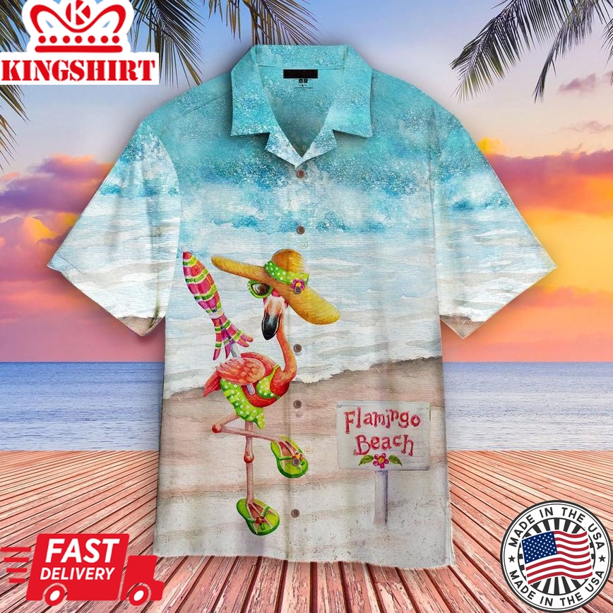 Flamingo Trendy Hawaiian Shirt Trendy Hawaiian Shirt For Men Trendy Hawaiian Shirt For Women