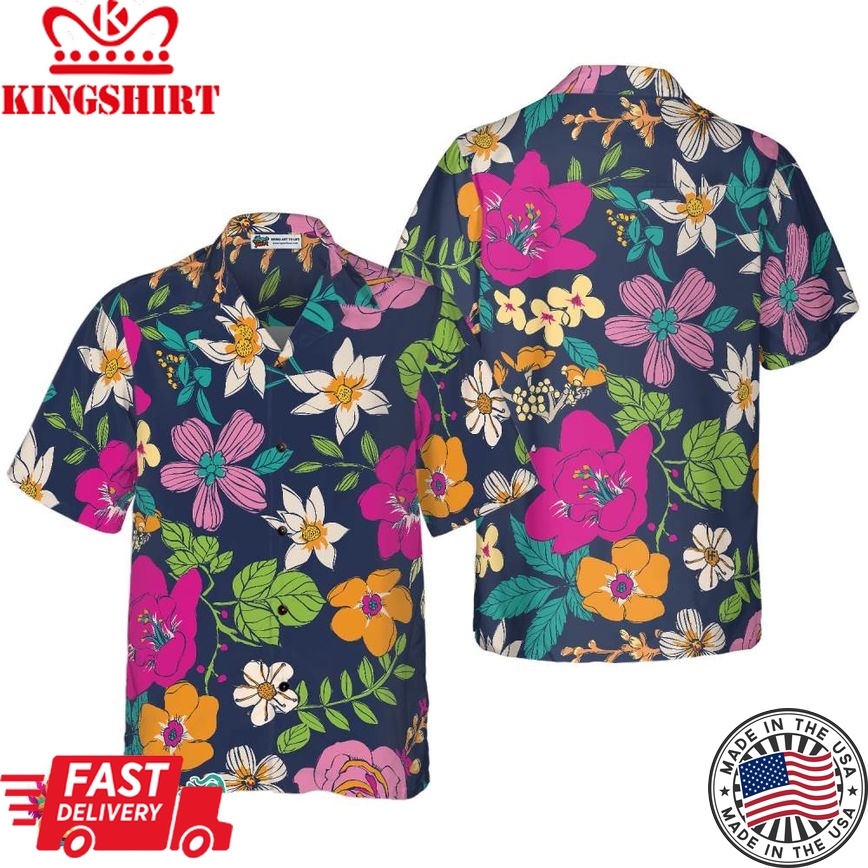 Floral Flower 04 Hawaiian Shirt