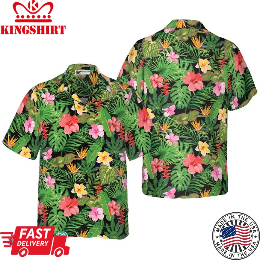 Floral Pattern Summer Hawaiian Shirt