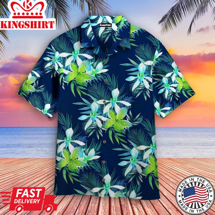 Floral Tropical Trendy Hawaiian Shirt For