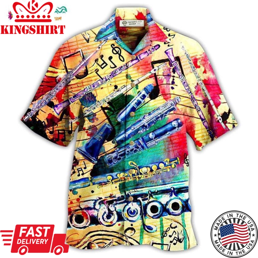 Flute Music Love Life Style So Cool Hawaiian Shirt