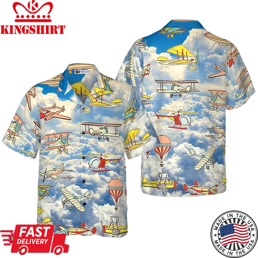 Fly Away Plane Hawaiian Shirt