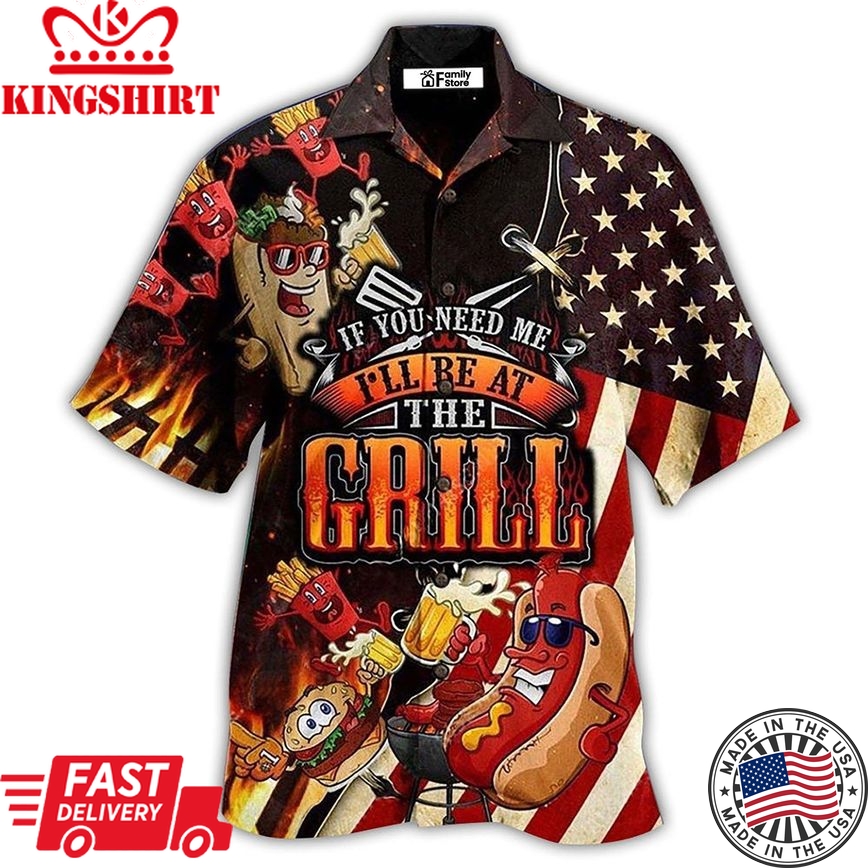 Food Barbecue I Will Be At The Grill Cool Hawaiian Shirt