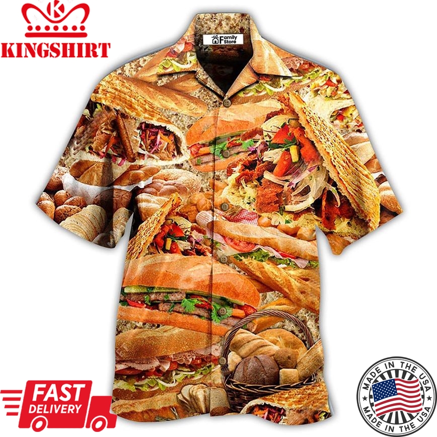 Food Delicious Bread Around The World Cool Hawaiian Shirt