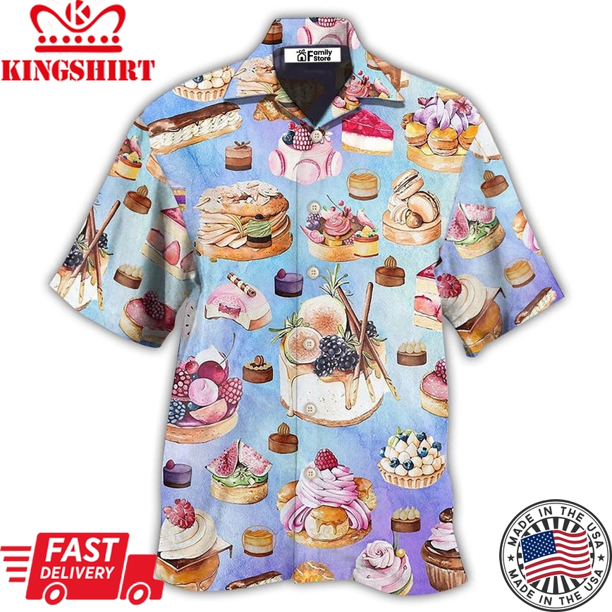 Food Dessert Purple Lovely Love Food Hawaiian Shirt