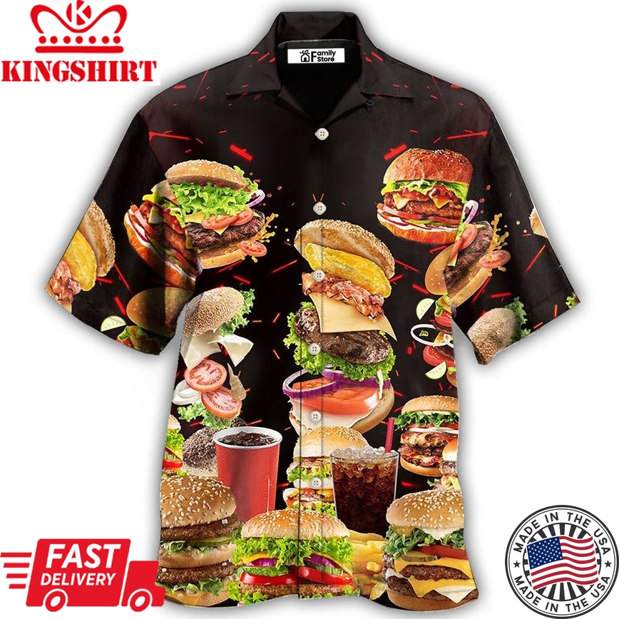 Food Hamburger Fast Food Lover Hawaiian Shirt