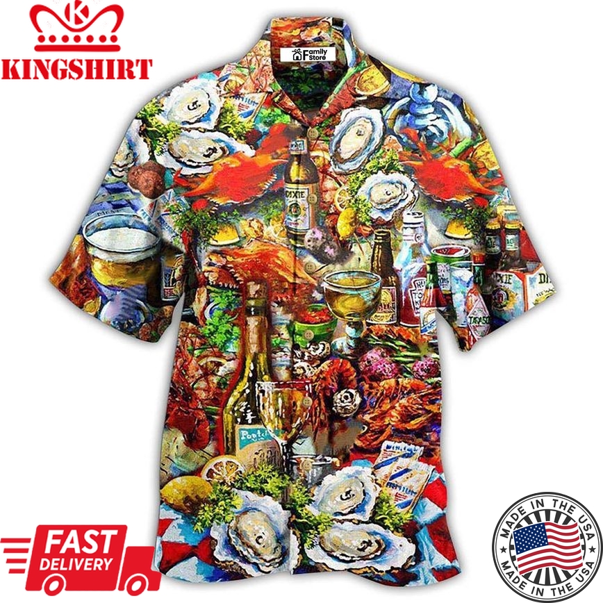 Food I'm On Seafood Diet Cool Hawaiian Shirt