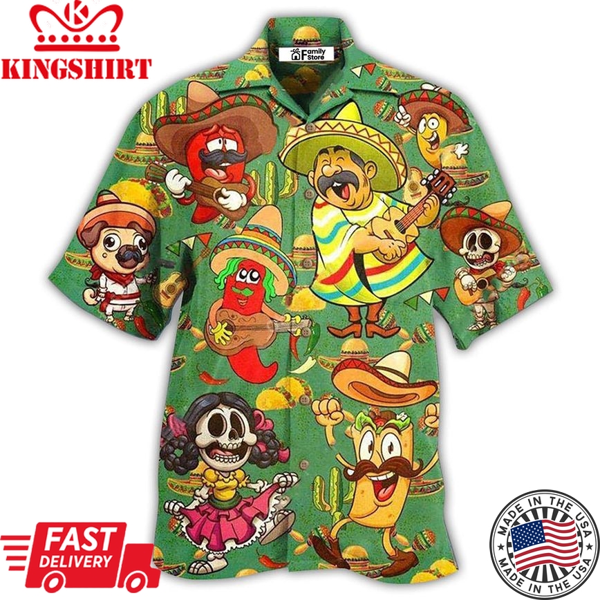 Food Love Mexican Culture Funny Hawaiian Shirt