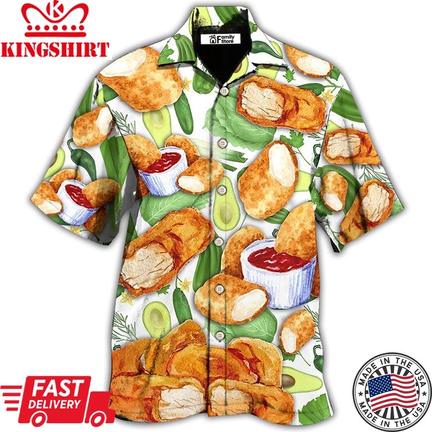 Food Lover Chicken Nugget Make Me Happy Hawaiian Shirt