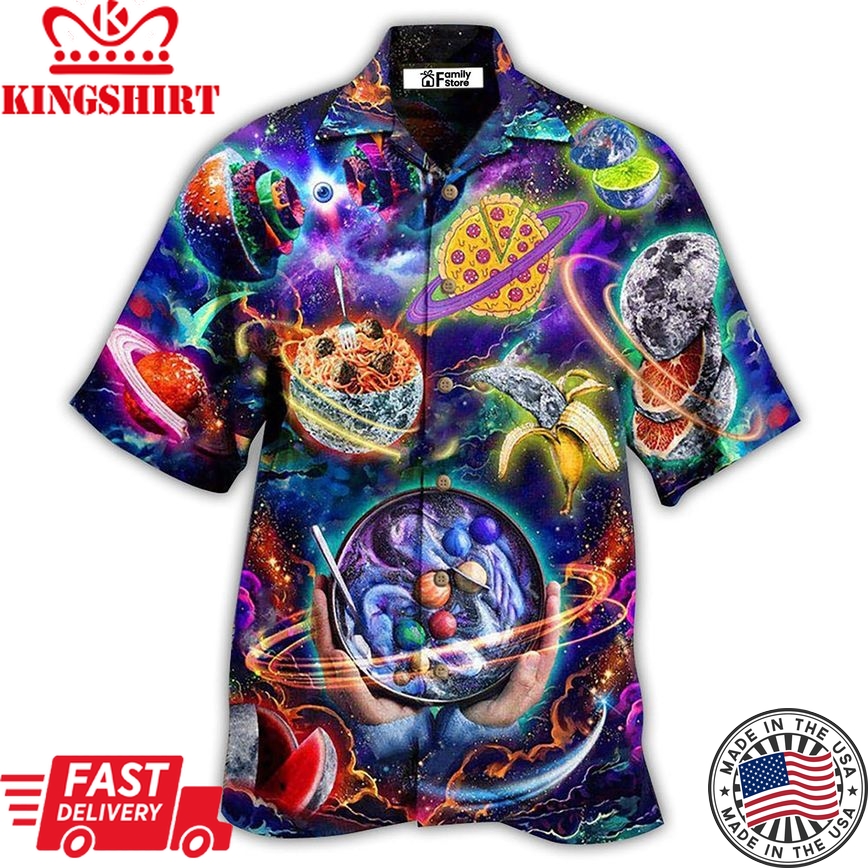 Food Planet Once Food Forever Delicious Hawaiian Shirt