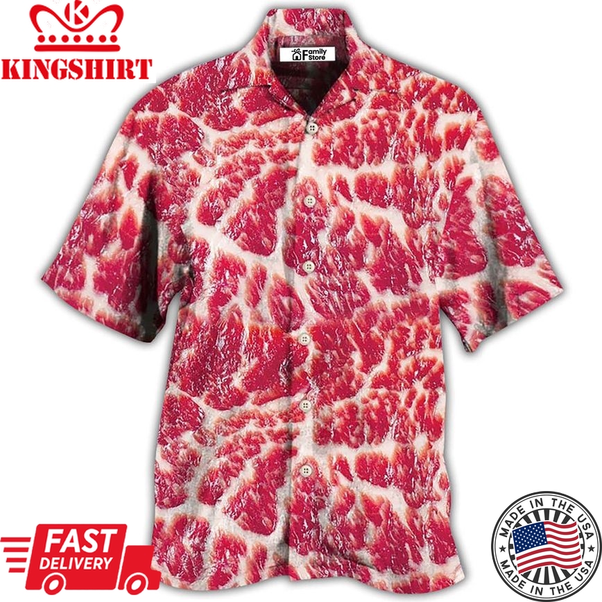 Food Raw Meat Style Funny Hawaiian Shirt