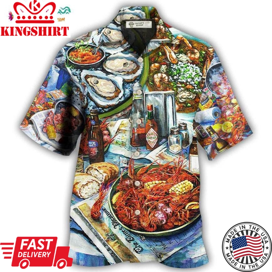 Food Sea Food And Drink Art Style Hawaiian Shirt