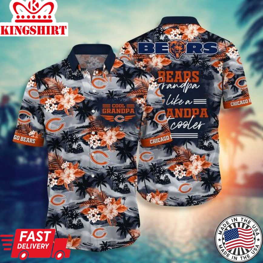 For Grandparent: NFL Chicago Bears Hawaiian Shirt