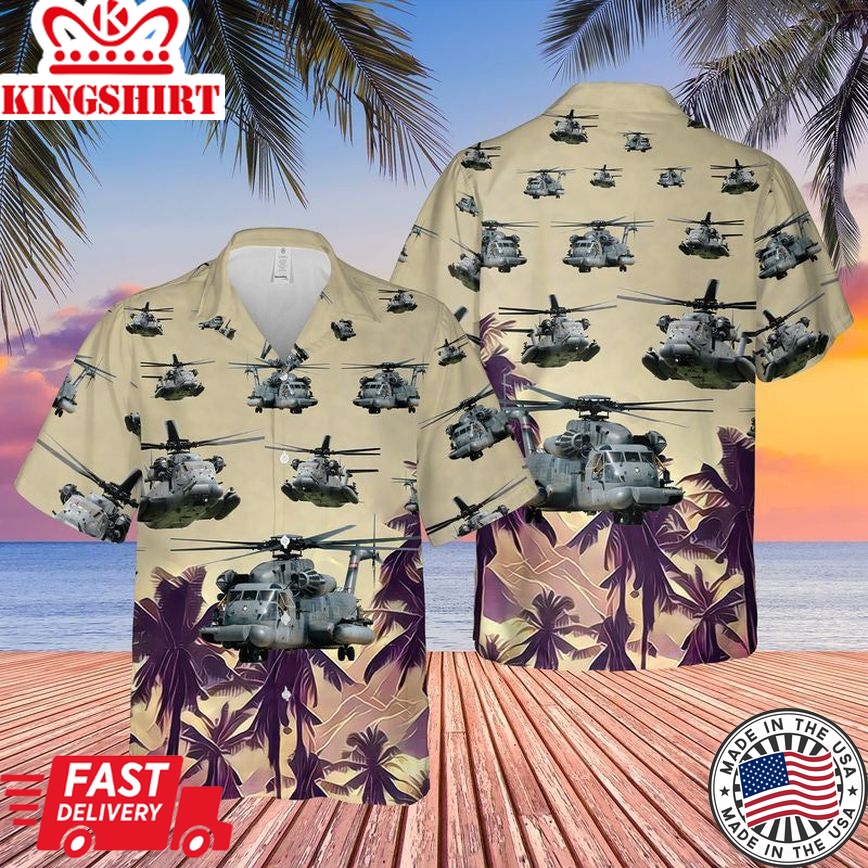 Force Sikorsky Mh53 Pave Low Hawaiian Shirt, Hawaiian Shirt For Men, Women