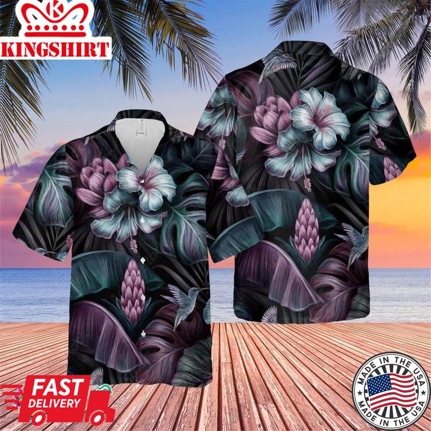 Forest Trending Hawaiian Shirt, Summer Vacation Hawaiian Shirt