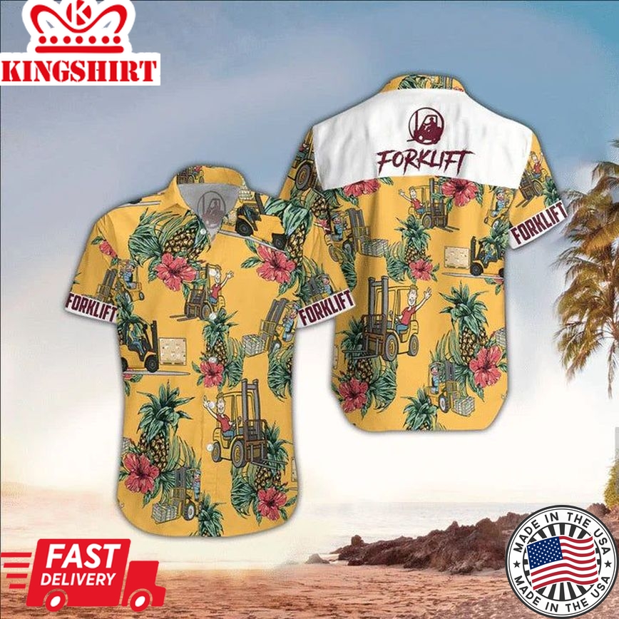 Forklift Driver Hawaiian Shirt