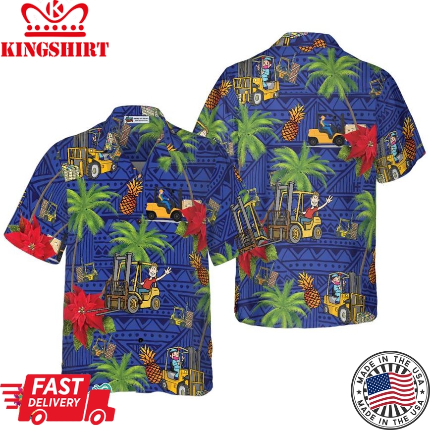 Forklift Life Hawaiian Shirt