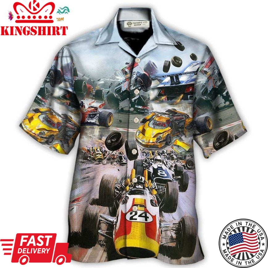 Formula One Car Racing Fast Style Hawaiian Shirt