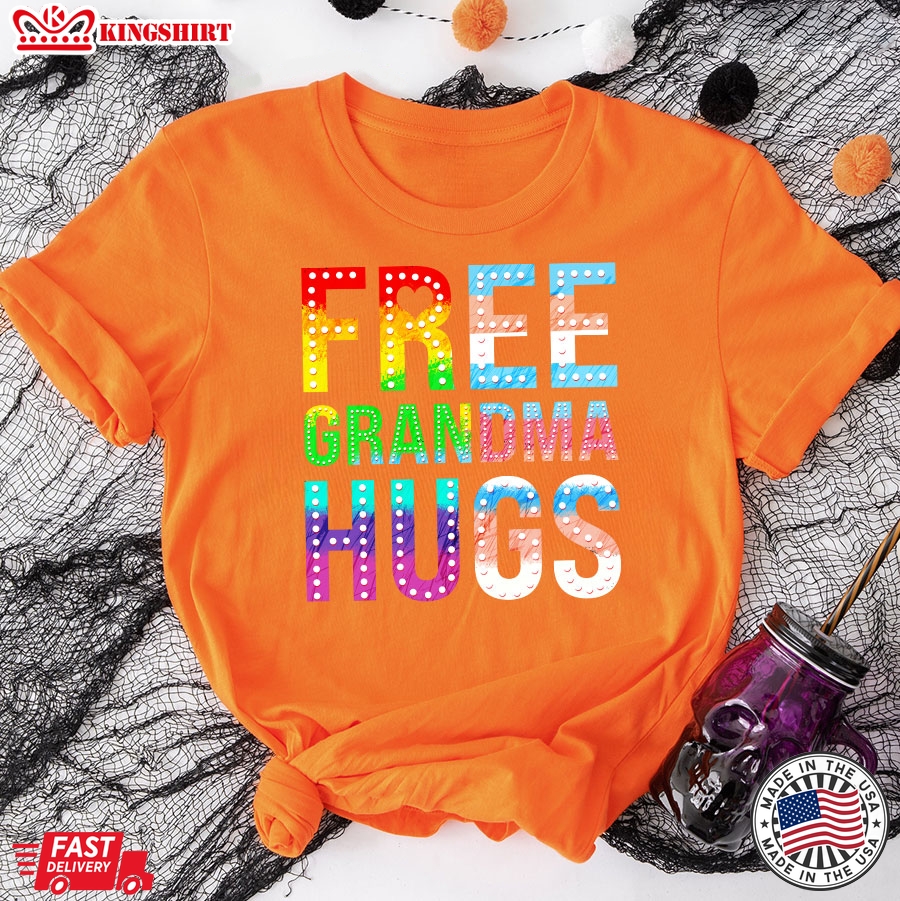 Free Grandma Hug LGBTQ+ Pride Transgender Bisexual T-Shirt