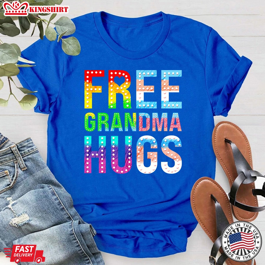 Free Grandma Hug LGBTQ+ Pride Transgender Bisexual T-Shirt