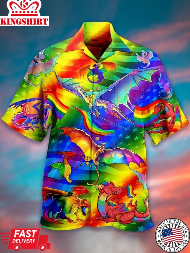 Free to Be: LGBTQ+ Pride Hawaiian Shirt