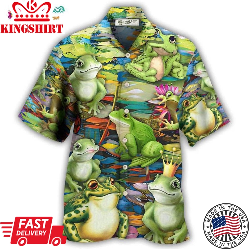 Frog In Wonderland Hawaiian Shirt